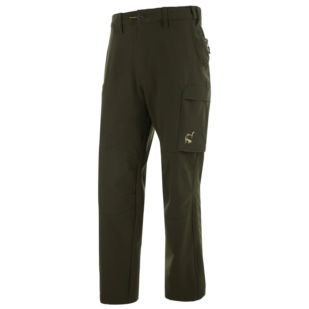 Image of the Drake Waterfowl Ol' Tom Tech Stretch Turkey Pants in Forest Night