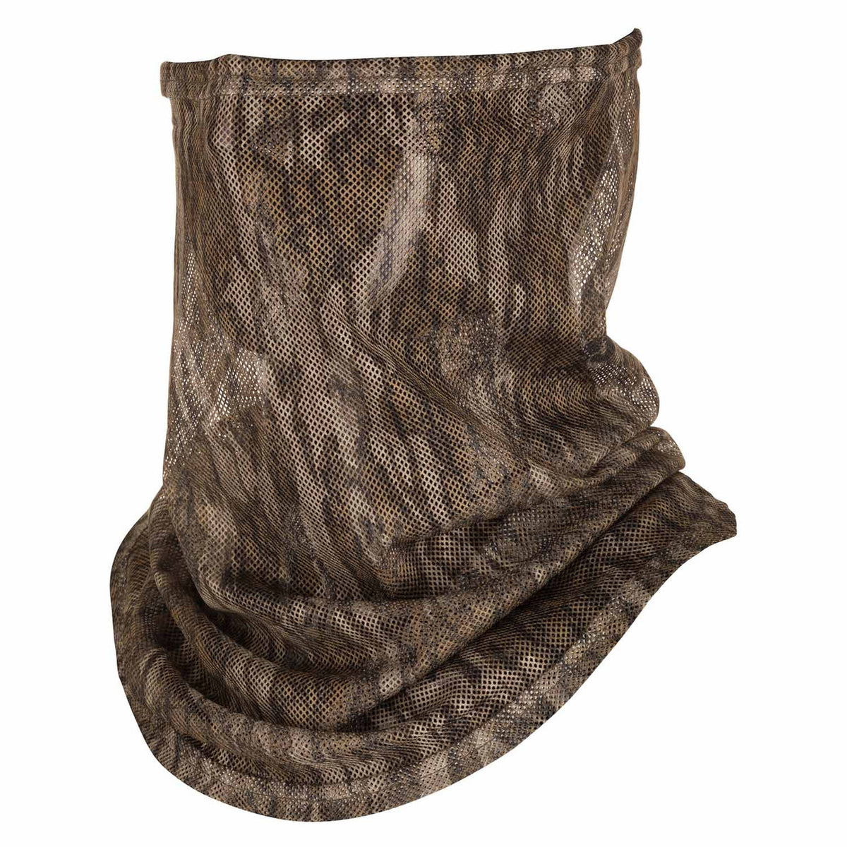 Drake Waterfowl Performance Mesh Half Mask Image in Mossy Oak Bottomland