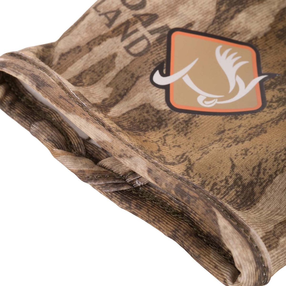 Drake Waterfowl Performance Stretch-Fit Shooter Turkey Gloves Cuff Image in Mossy Oak Bottomland