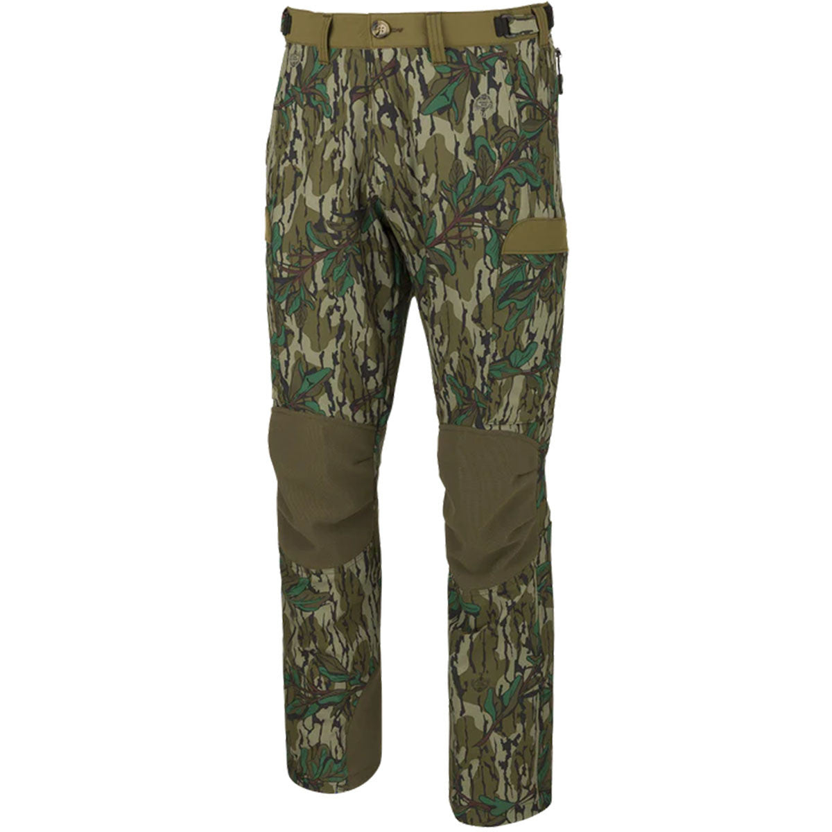 Drake Tech Stretch Turkey Pants 2.0 Image in Mossy Oak Greenleaf
