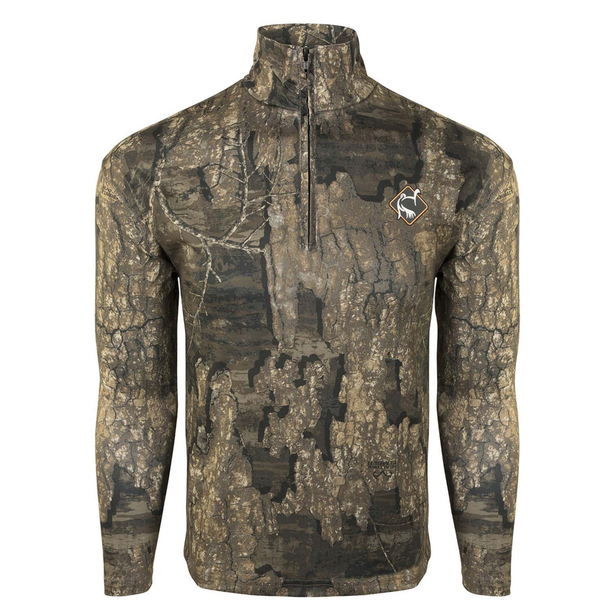 Drake Waterfowl Ol' Tom Performance 1/4 Zip, Realtree Timber Image