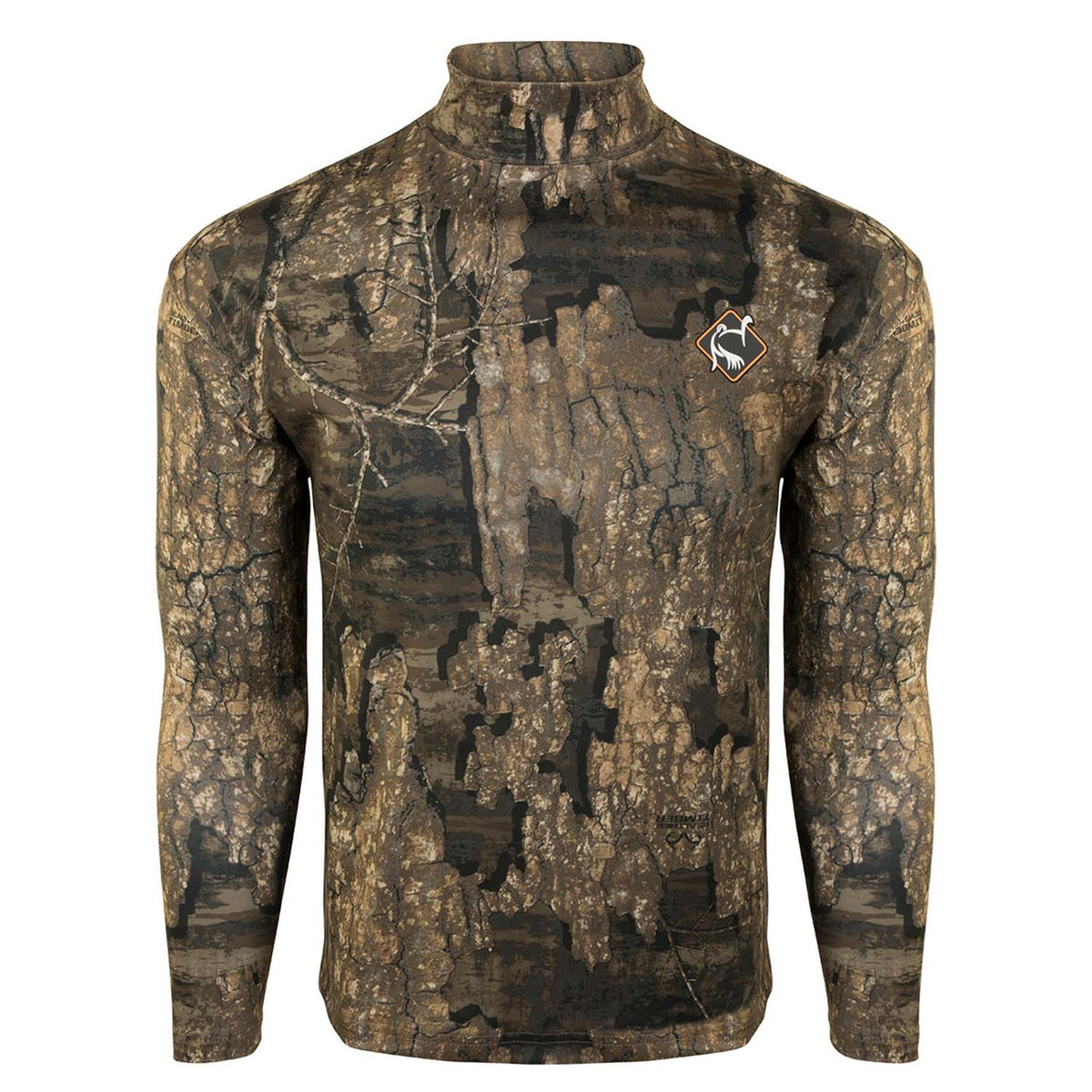 Drake Waterfowl Ol' Tom Performance Mock Neck Image in Realtree Timber