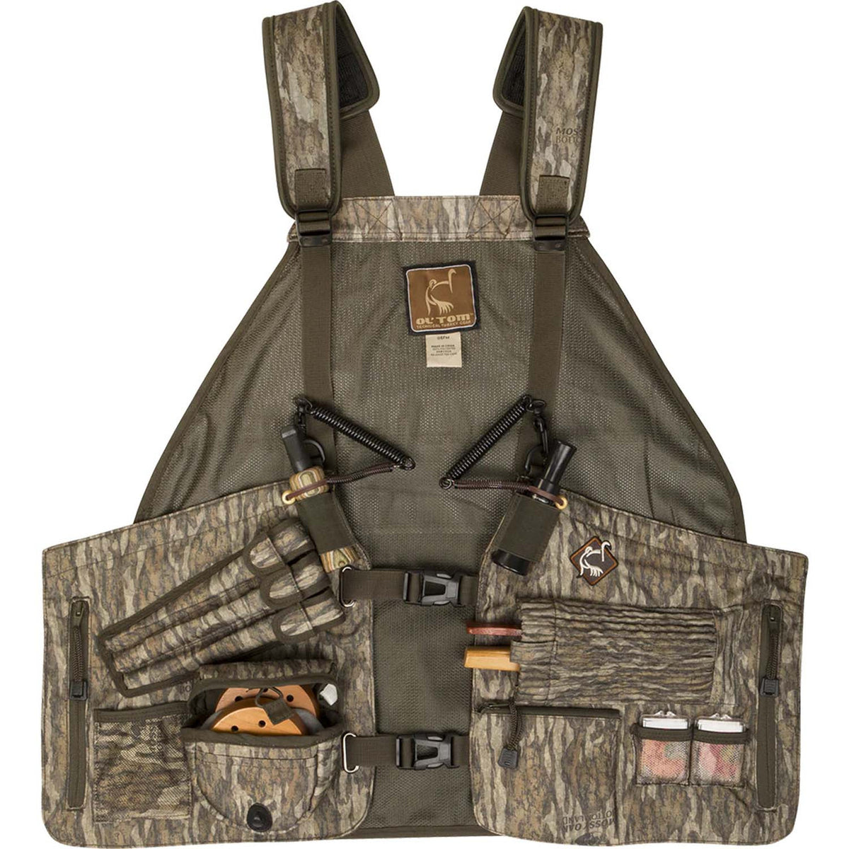 Image of the Drake Time & Motion Easy-Rider Turkey Vest in Mossy Oak Bottomland