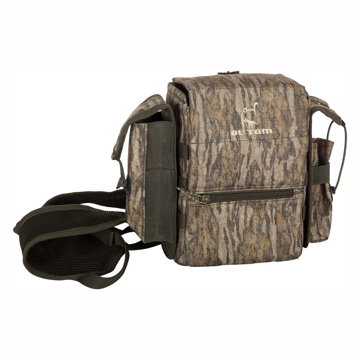 Image of Drake Waterfowl Run-N-Gun Turkey Chest Pack Product in Mossy Oak Bottomland