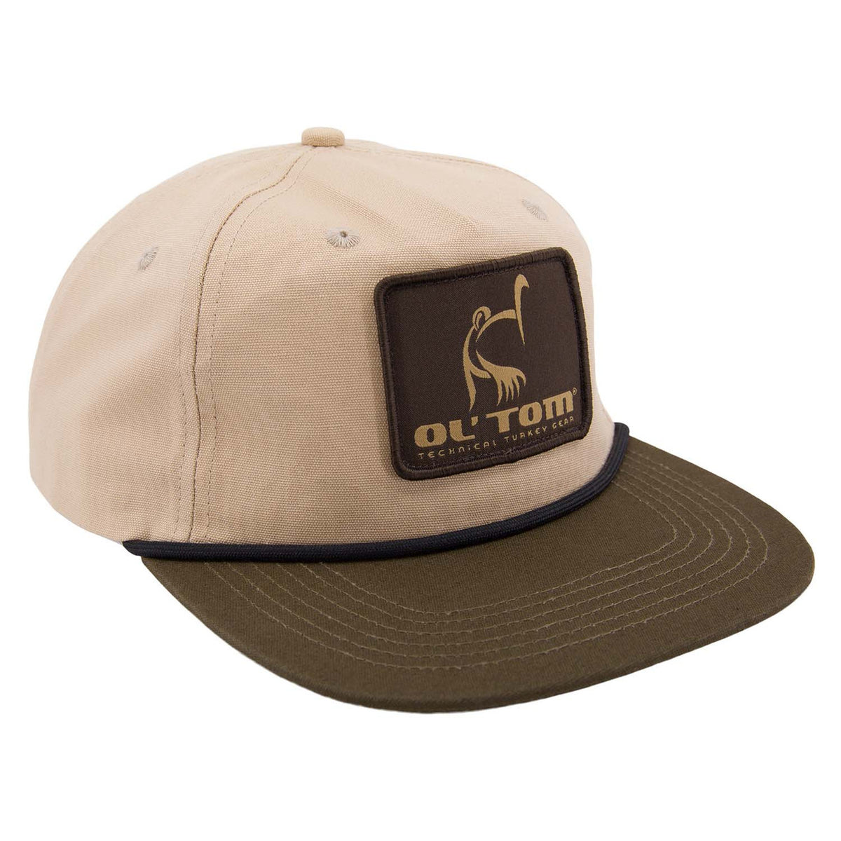 Image of the Drake Waterfowl Lost Hat X Ol' Tom Goat Rope Hybrid Cap in Khaki/Roux