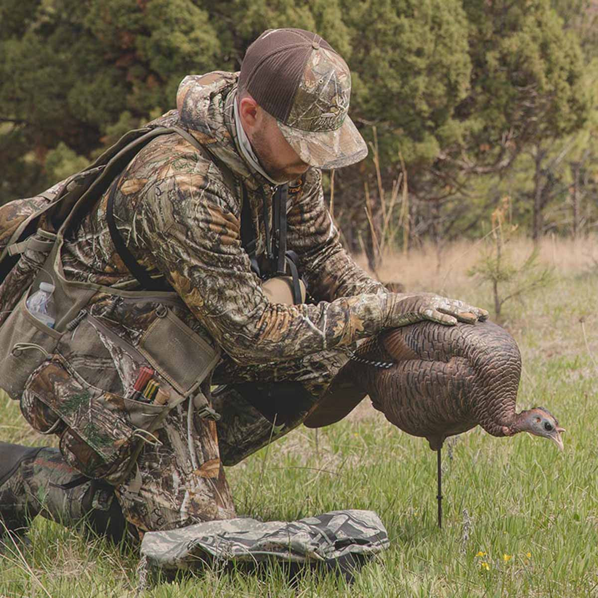 Dave Smith Decoys Feeding Hen Turkey Decoy Field Image