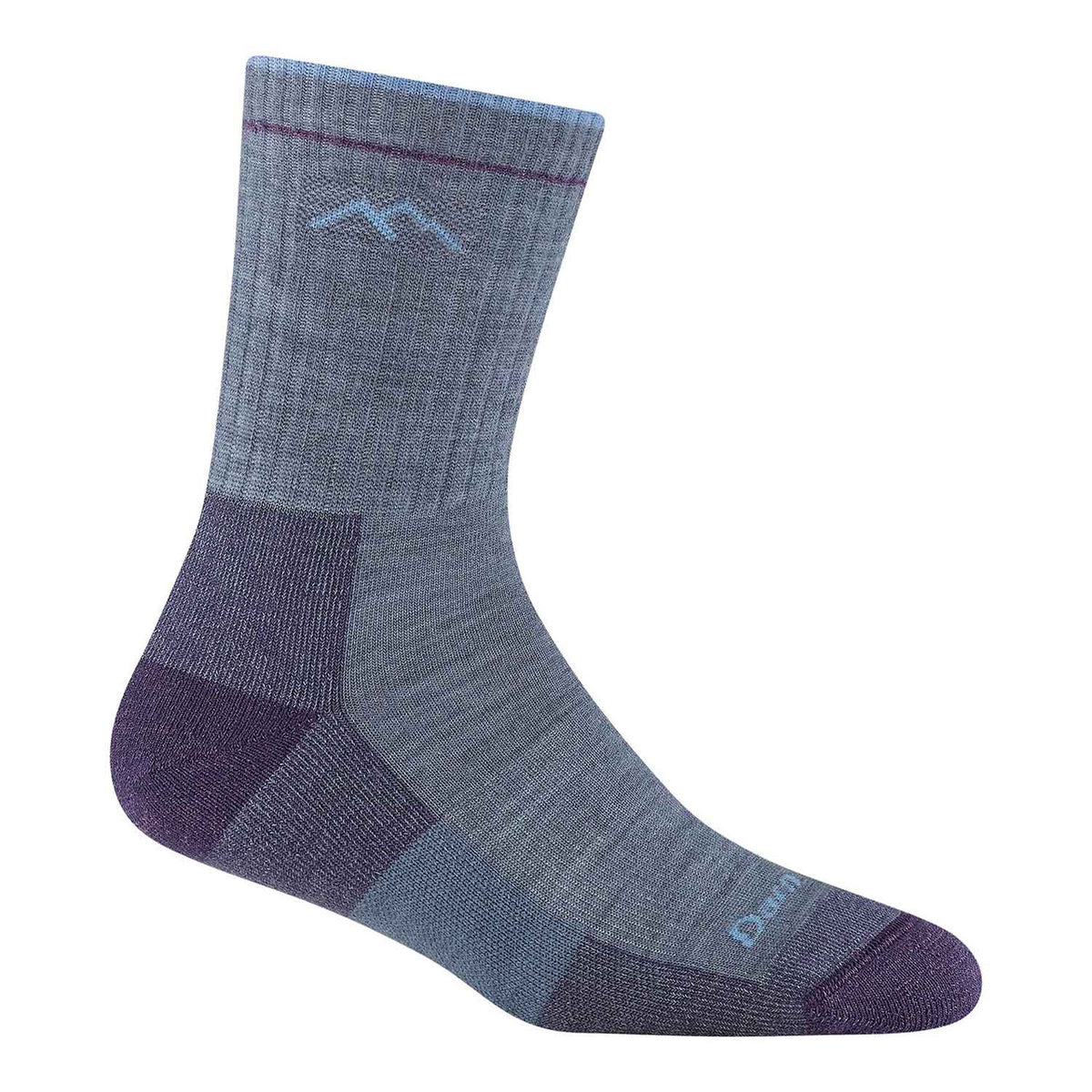 Darn Tough Women's Hiker Micro Crew Cushion Sock image in Light Denim