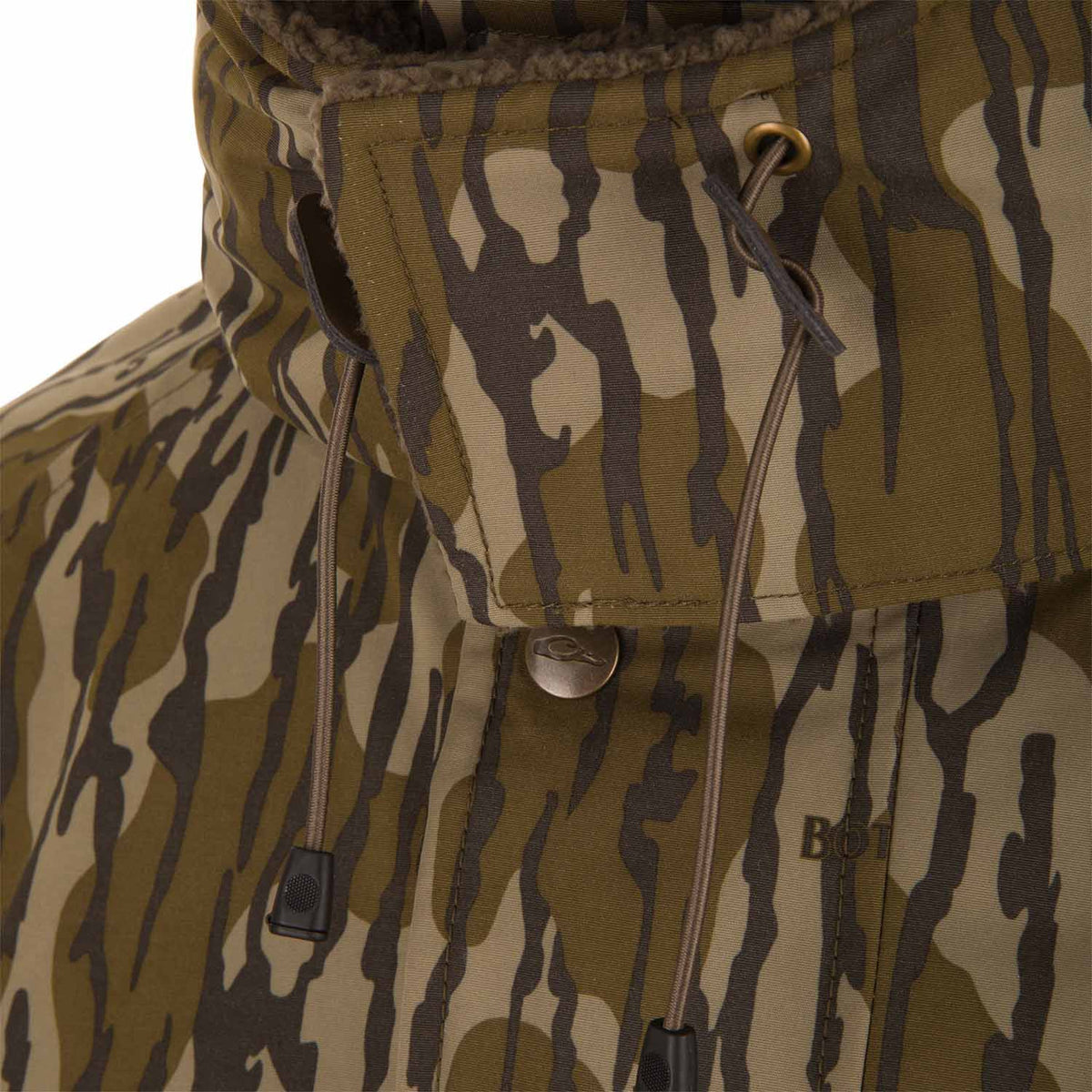 Drake Waterfowl Throwback 80 Sport 3-in-1 Jacket Hood Face Latch Image