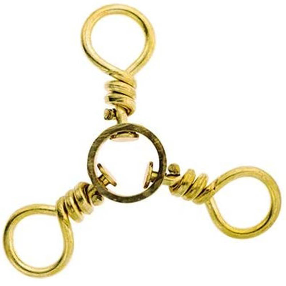 Eagle Claw 3-Way Swivel image in Brass