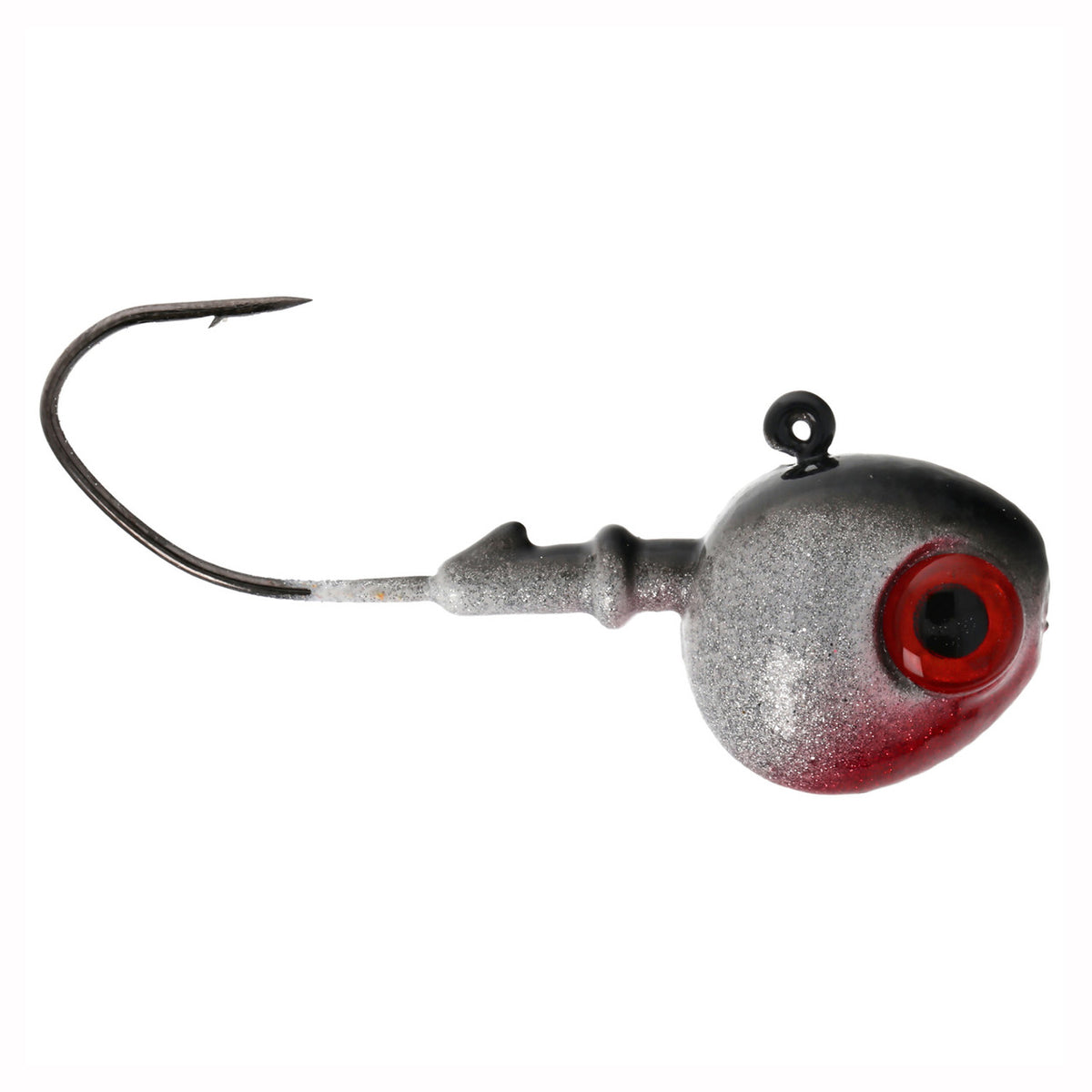 Eagle ClaW Lazer Sharp Walleye Jig Side Image in Bleeding Shad