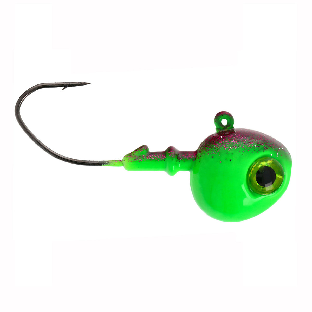 Eagle ClaW Lazer Sharp Walleye Jig Side Image in Cherry Limeade