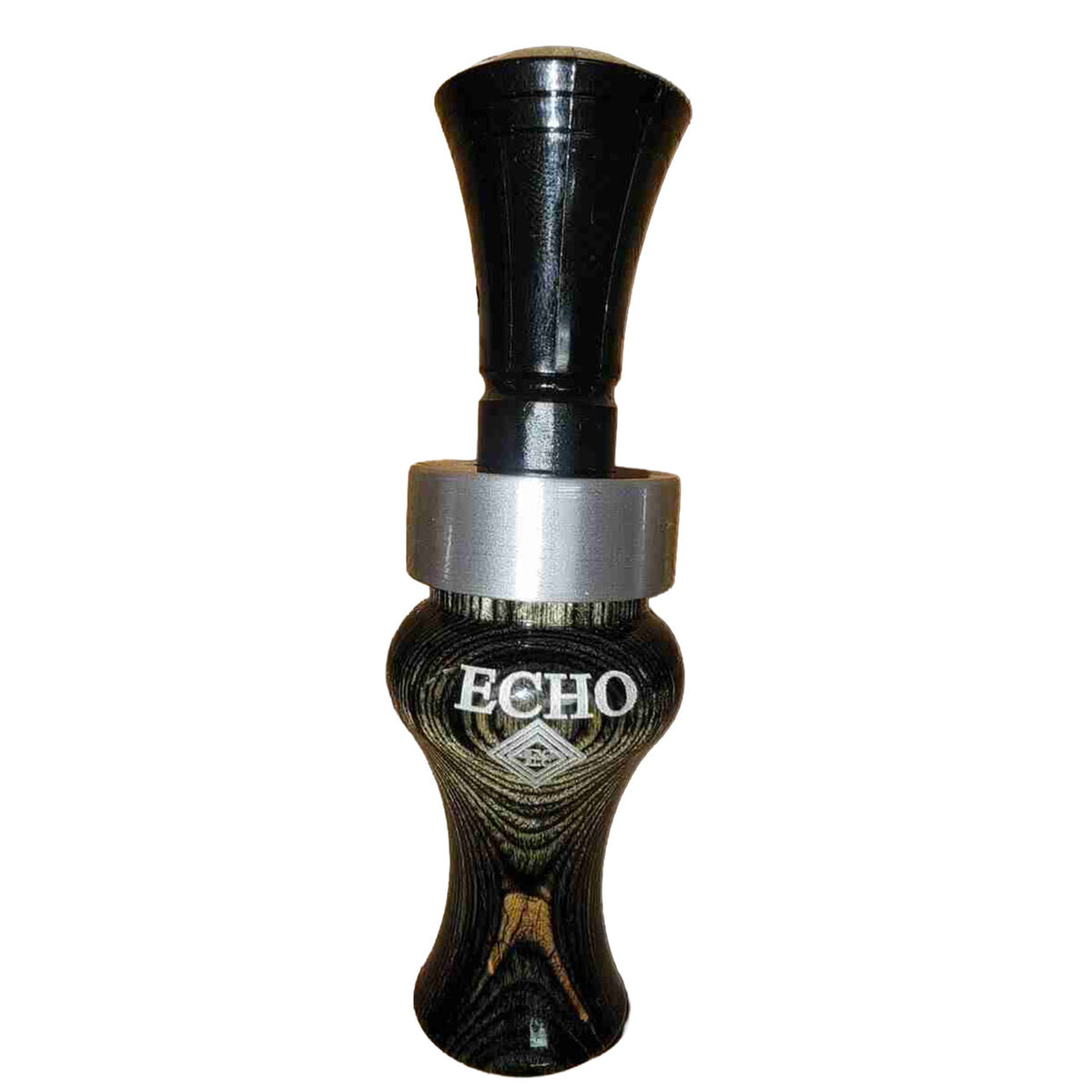 Echo Calls Diamondwood Double Reed Duck Call Image in Charcoal