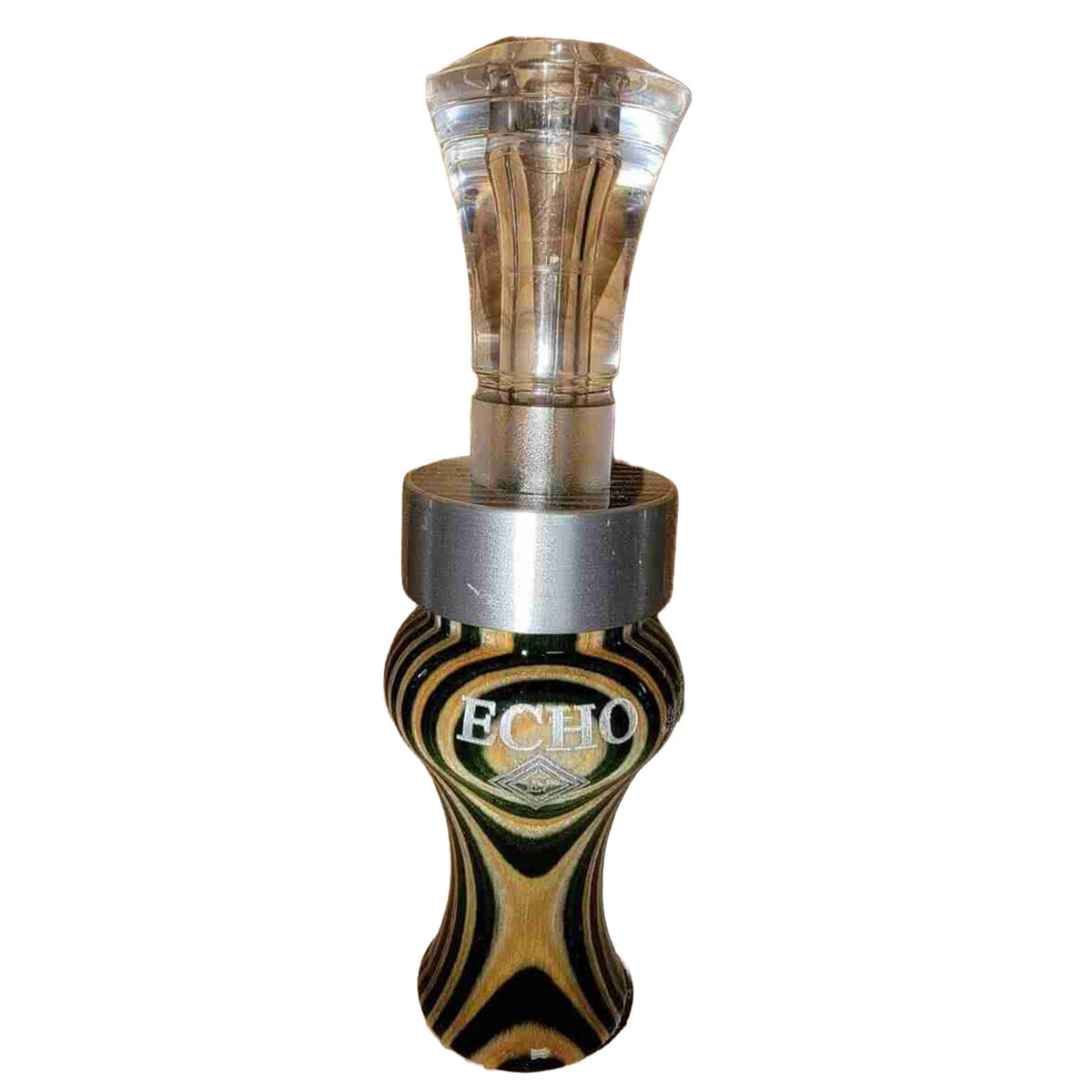 Echo Calls Diamondwood Double Reed Duck Call Image in Mint Green