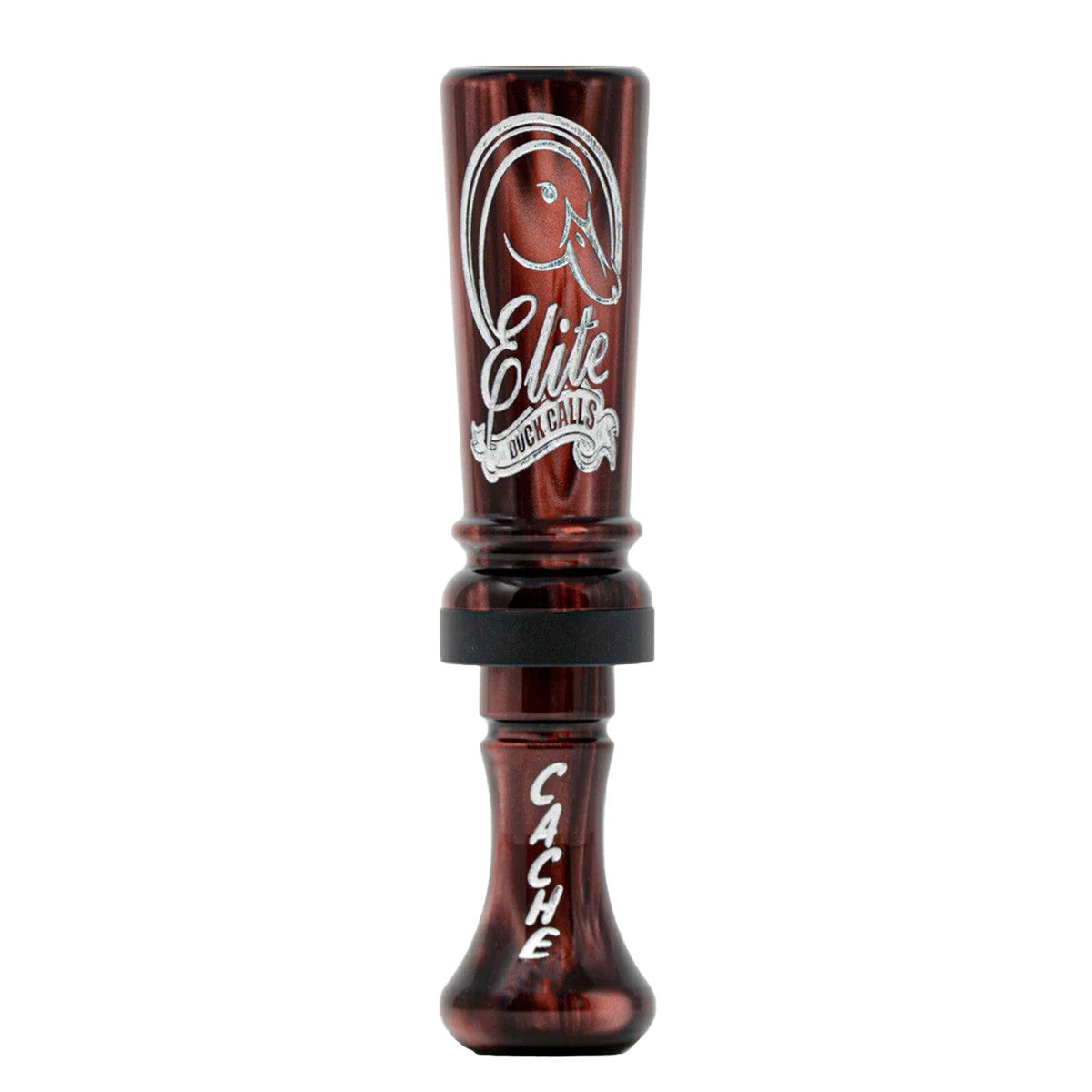 Elite Duck Calls Cache Single Reed Duck Call Image in Black-Cherry