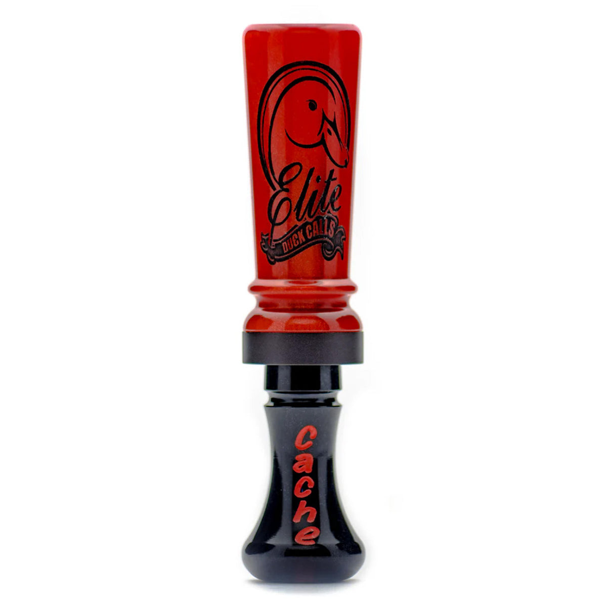 Elite Duck Calls Cache Single Reed Duck Call Image in Red / Black