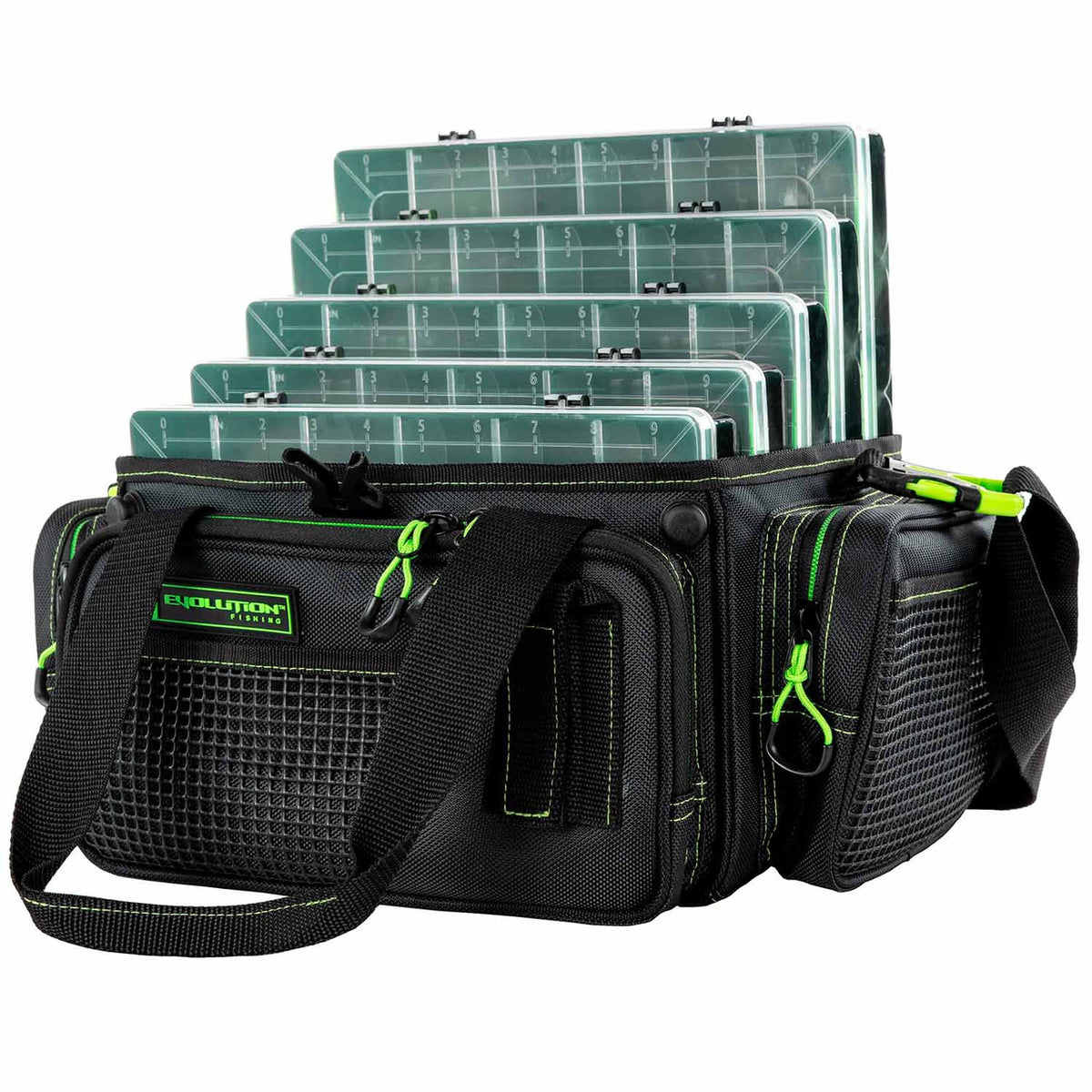 Evolution Outdoor Horizontal 3700 Drift Series Tackle Bag Image in Green