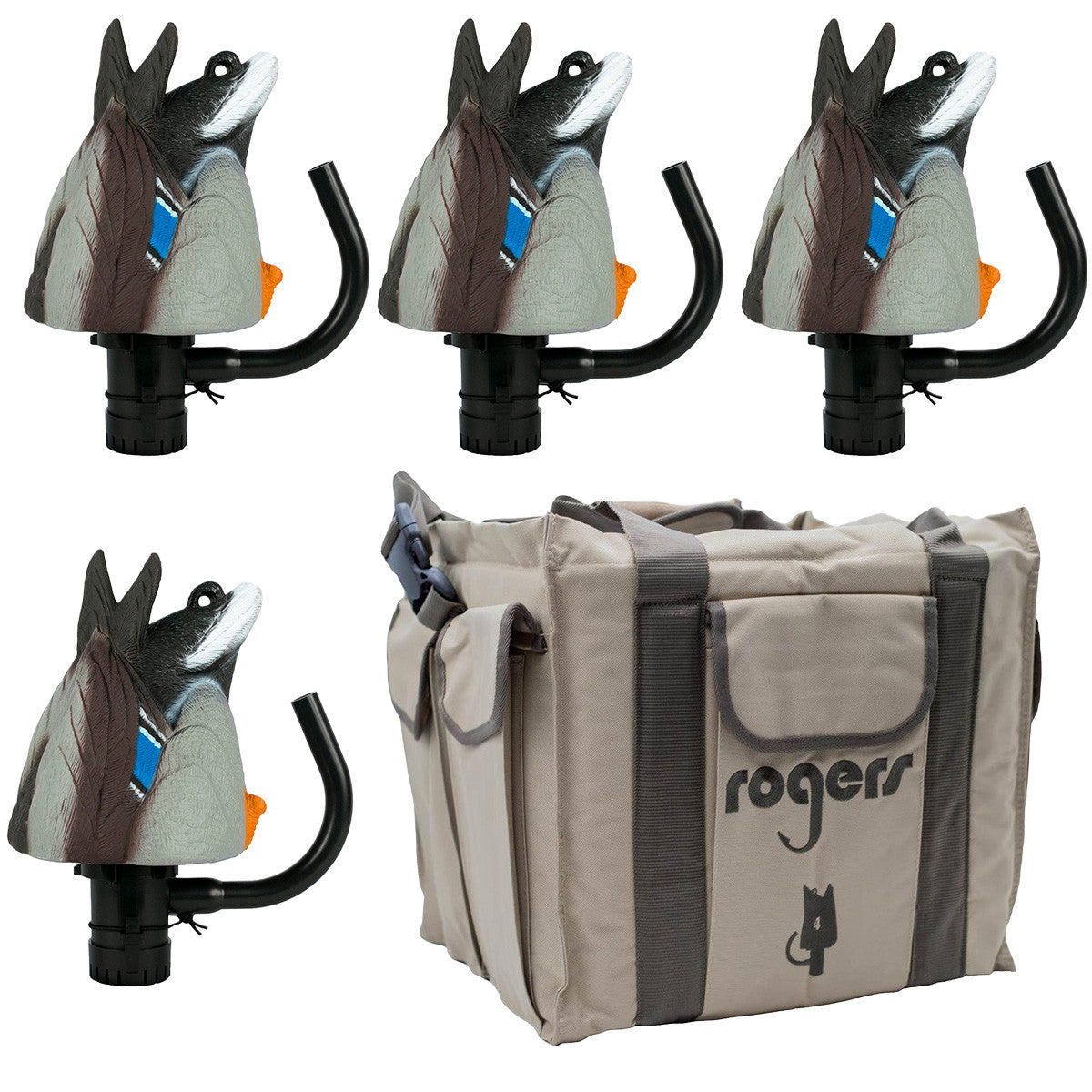 Lucky Duck Agitator HDI 4 Pack With 4 Slot Motion Decoy Bag Image