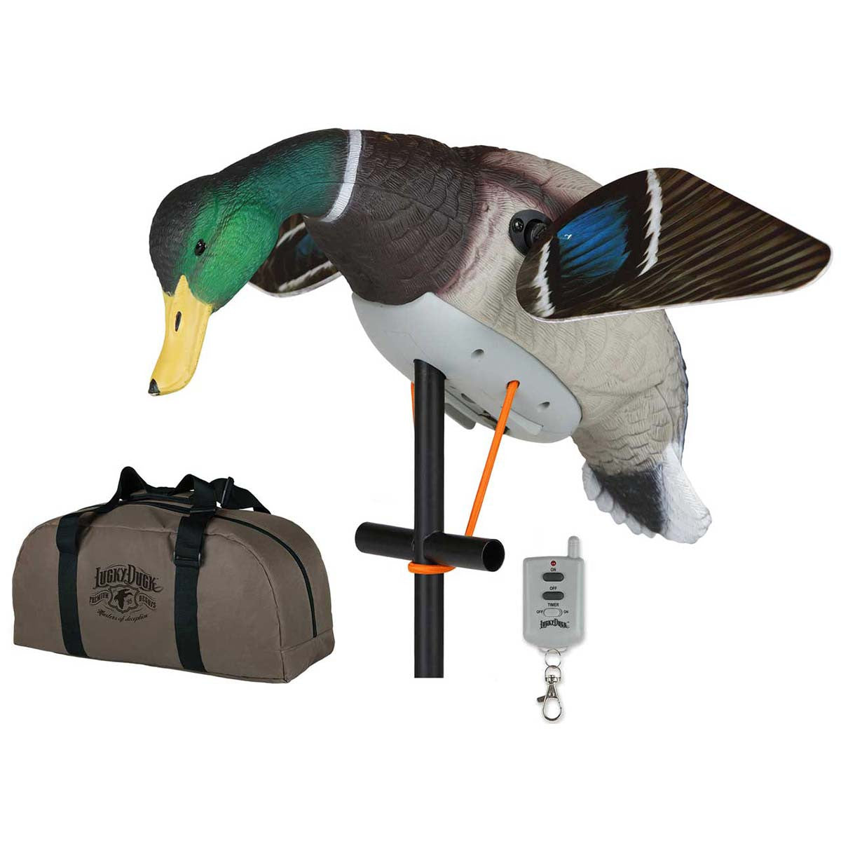Lucky Duck Lucky HDi Spinning Wing Mallard Drake Decoy Image