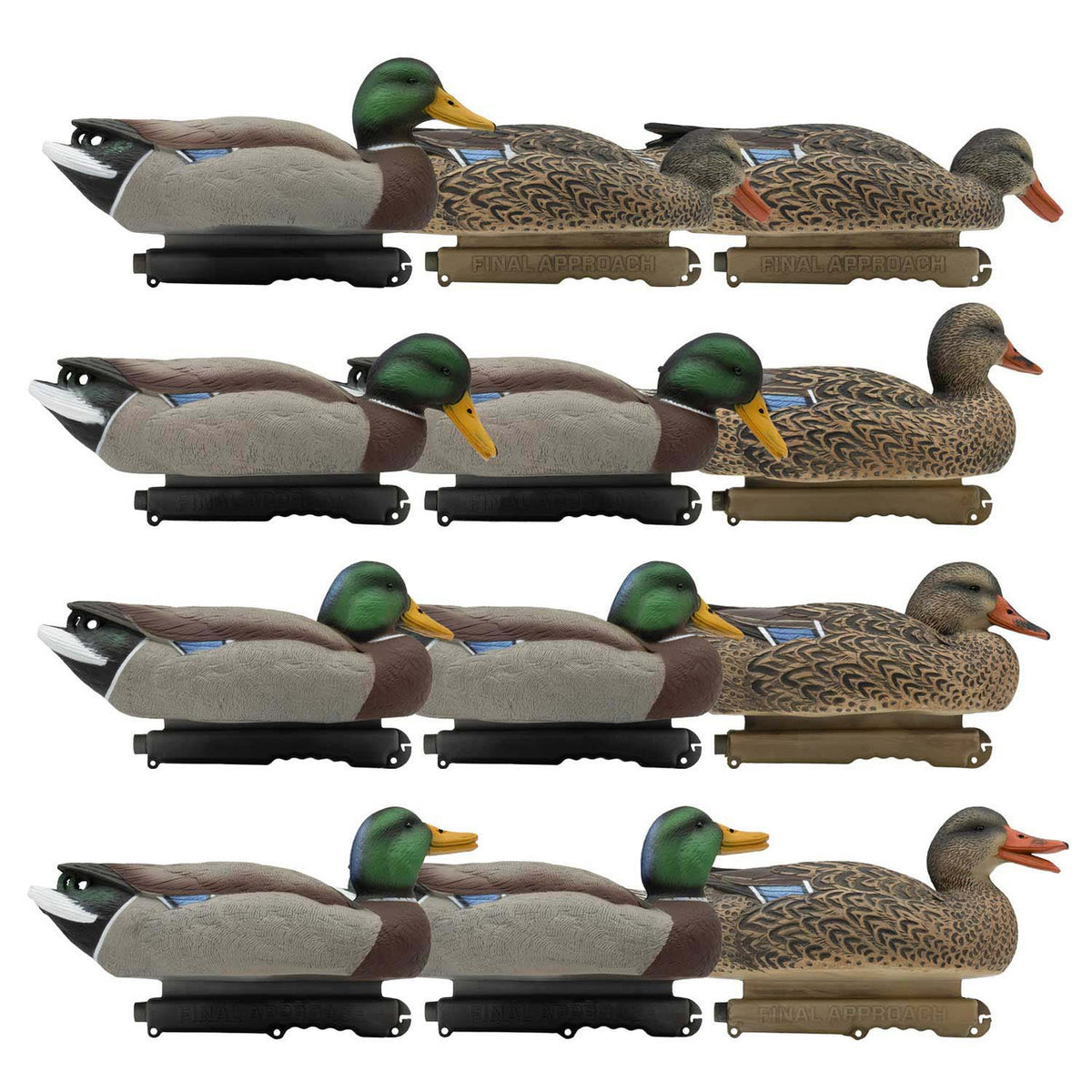 Final Approach HD Series Floating Mallard Duck Decoys, 12 Pack Image