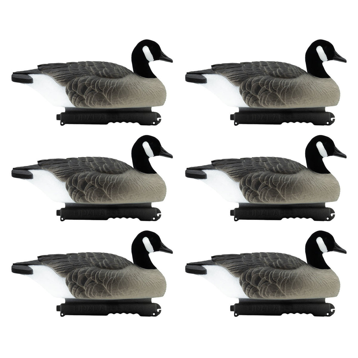 Final Approach Last Pass Canada Goose Floaters with Flocked Heads, 6 Pack image