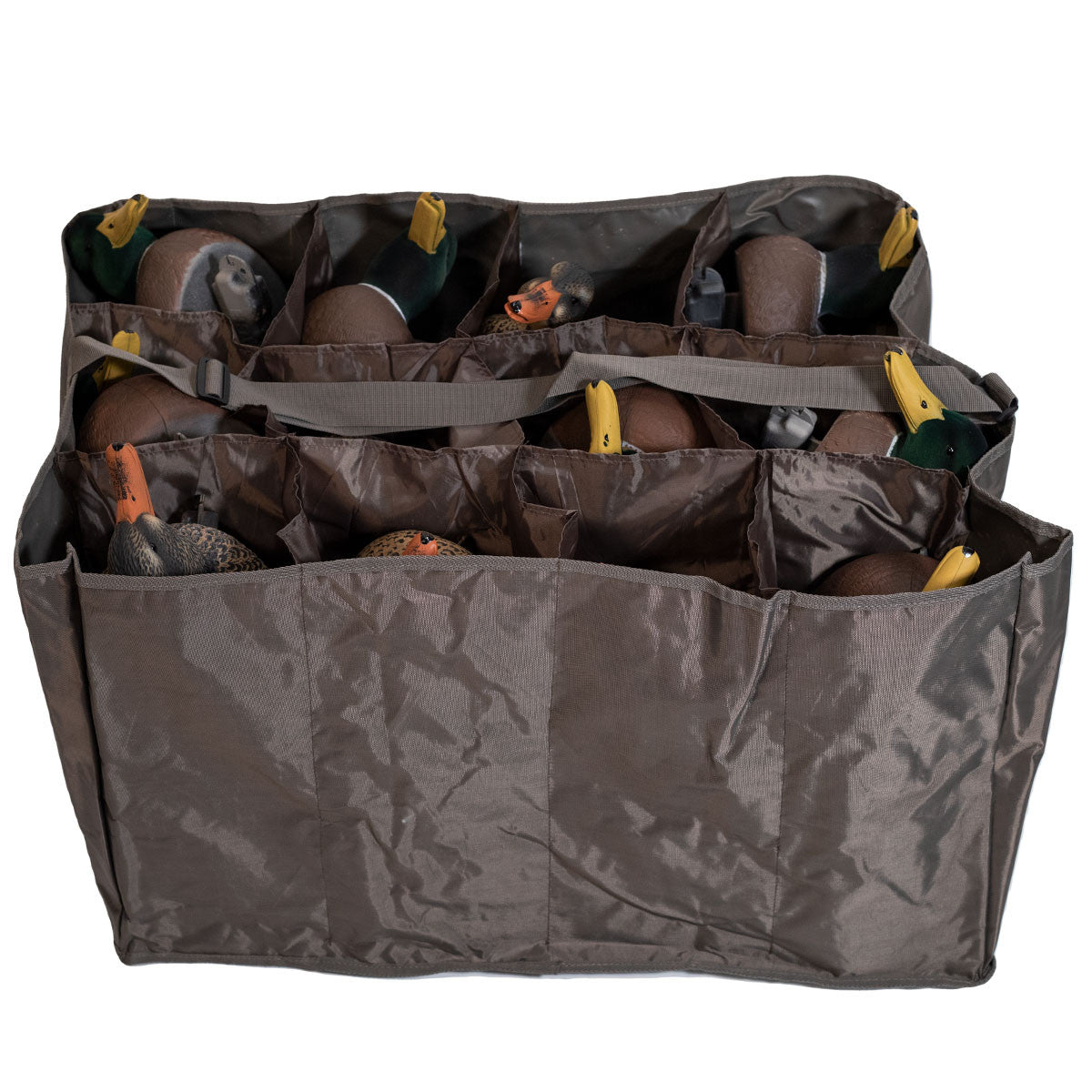 Final Approach LIVE Fully Flocked Mallard Floater Duck Decoys with 12-Slot Decoy Bag Image