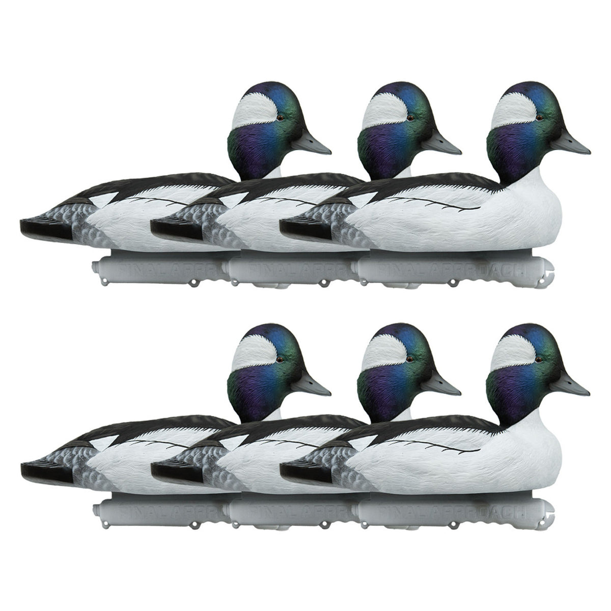 Final Approach Live Foam Filled Common Bufflehead Floating Duck Decoys Image