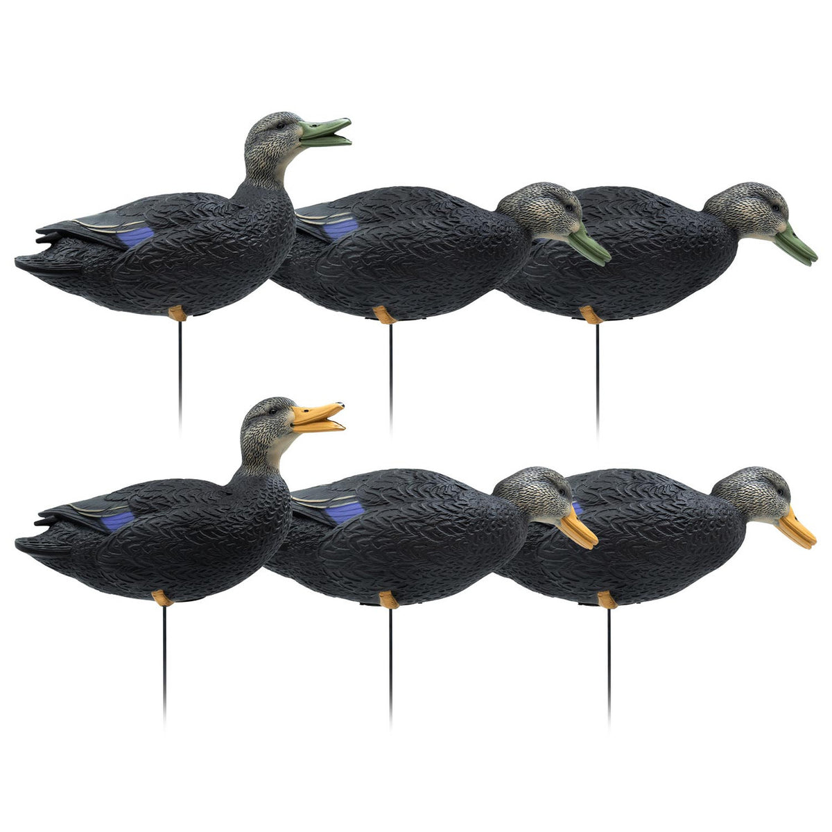 Image of Final Approach HD Full Body Black Duck Decoys.