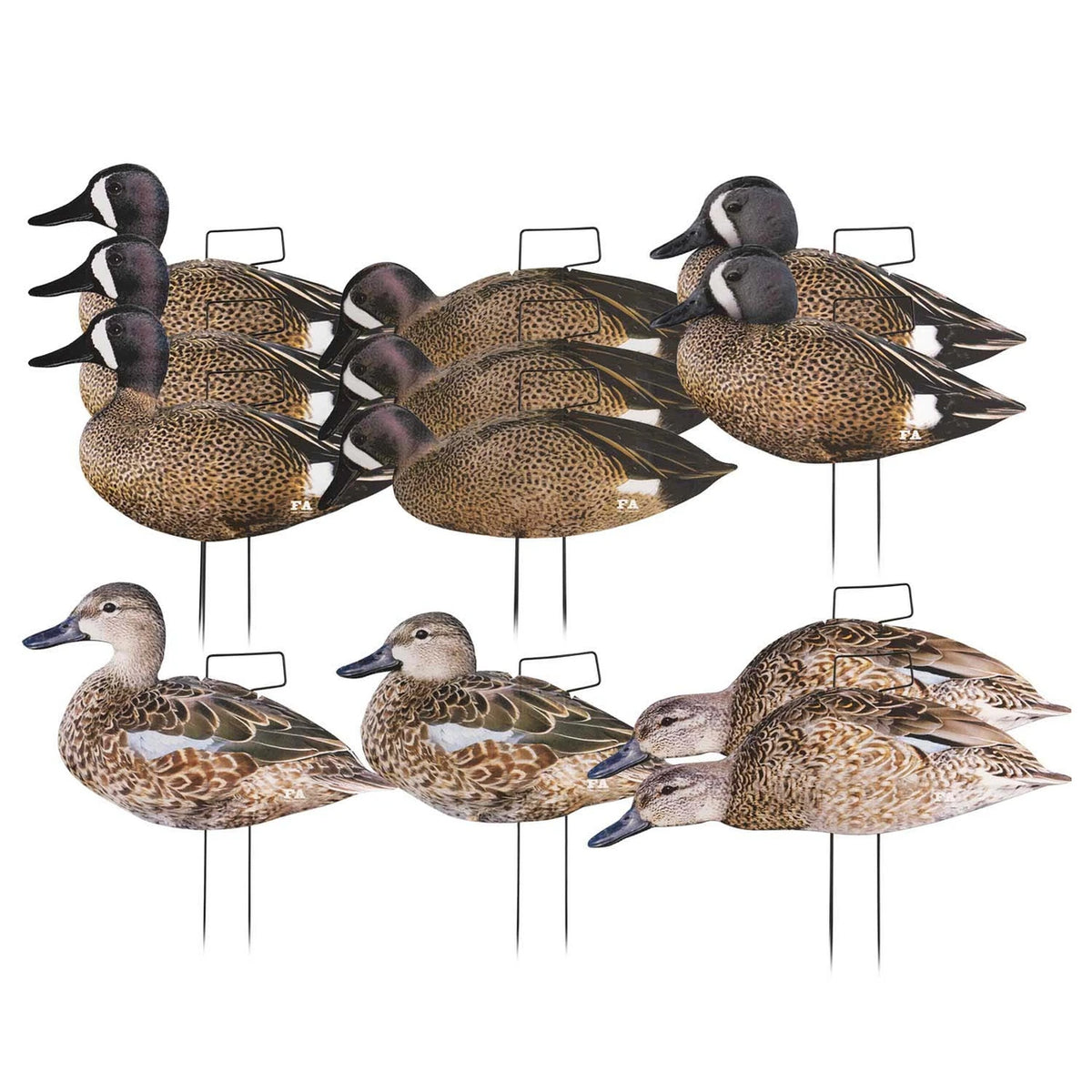 Last Pass Bluewing Teal Silhuette Decoys, 12 Pack
