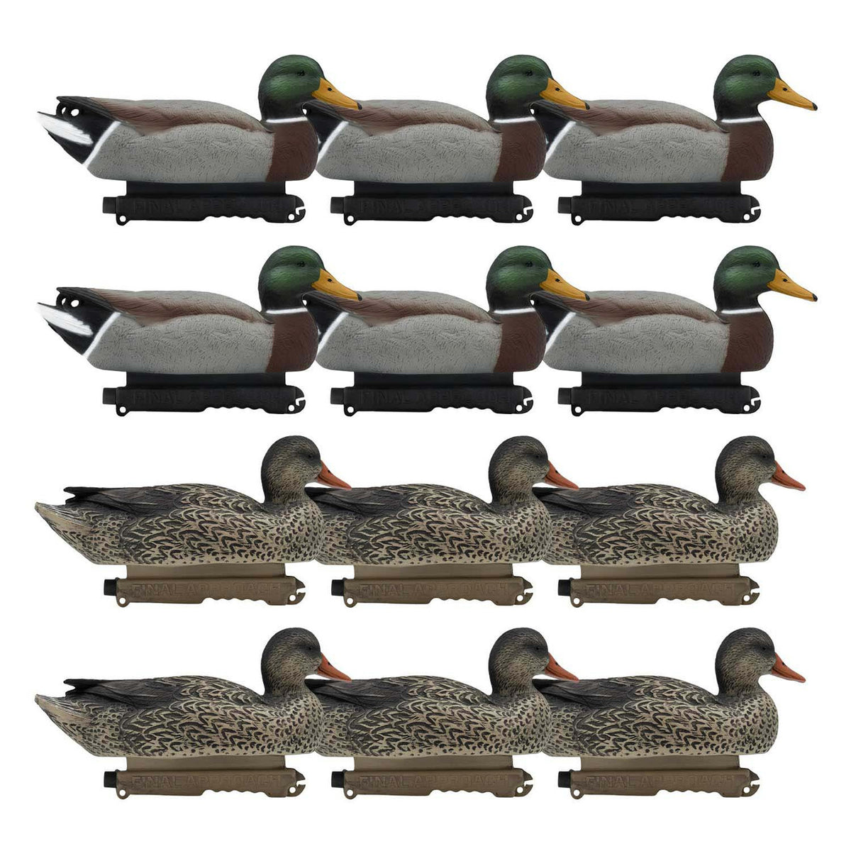 Final Approach Last Pass Mallard Floaters, 12 Pack image