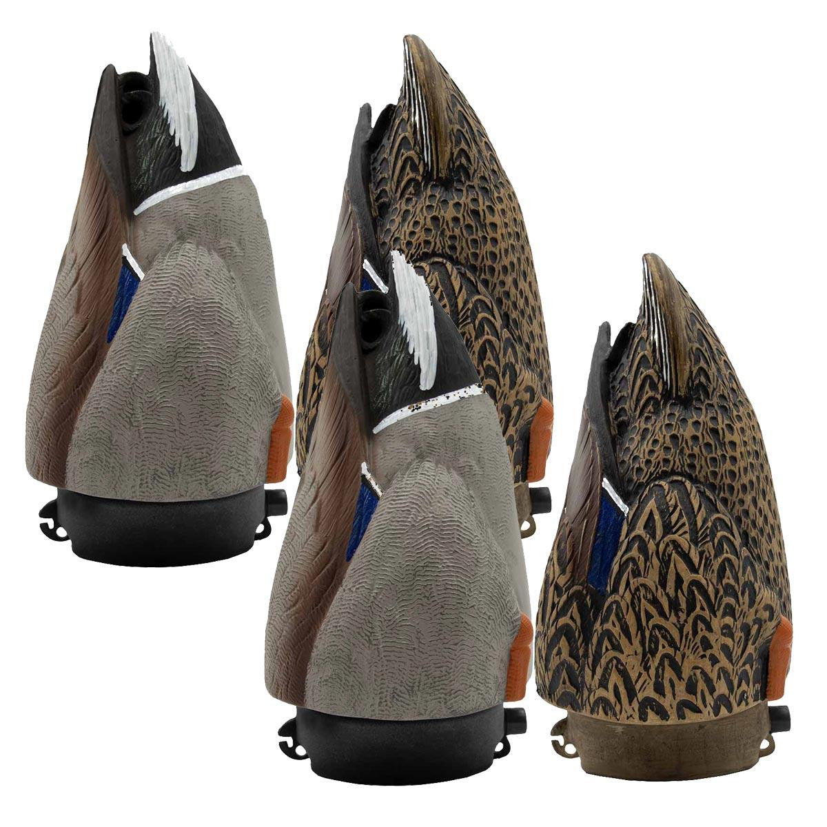 LIVE Mallard Duck Butt Floating Decoys, 4 Pack