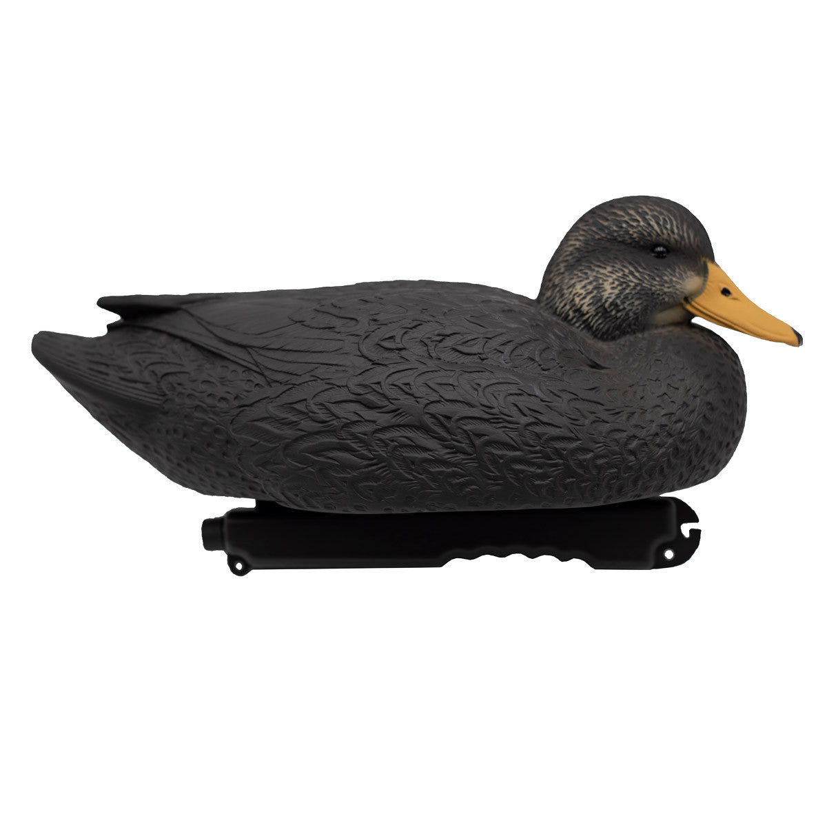 Final Approach HD Black Duck Floater Decoys Low-Head Drake Image