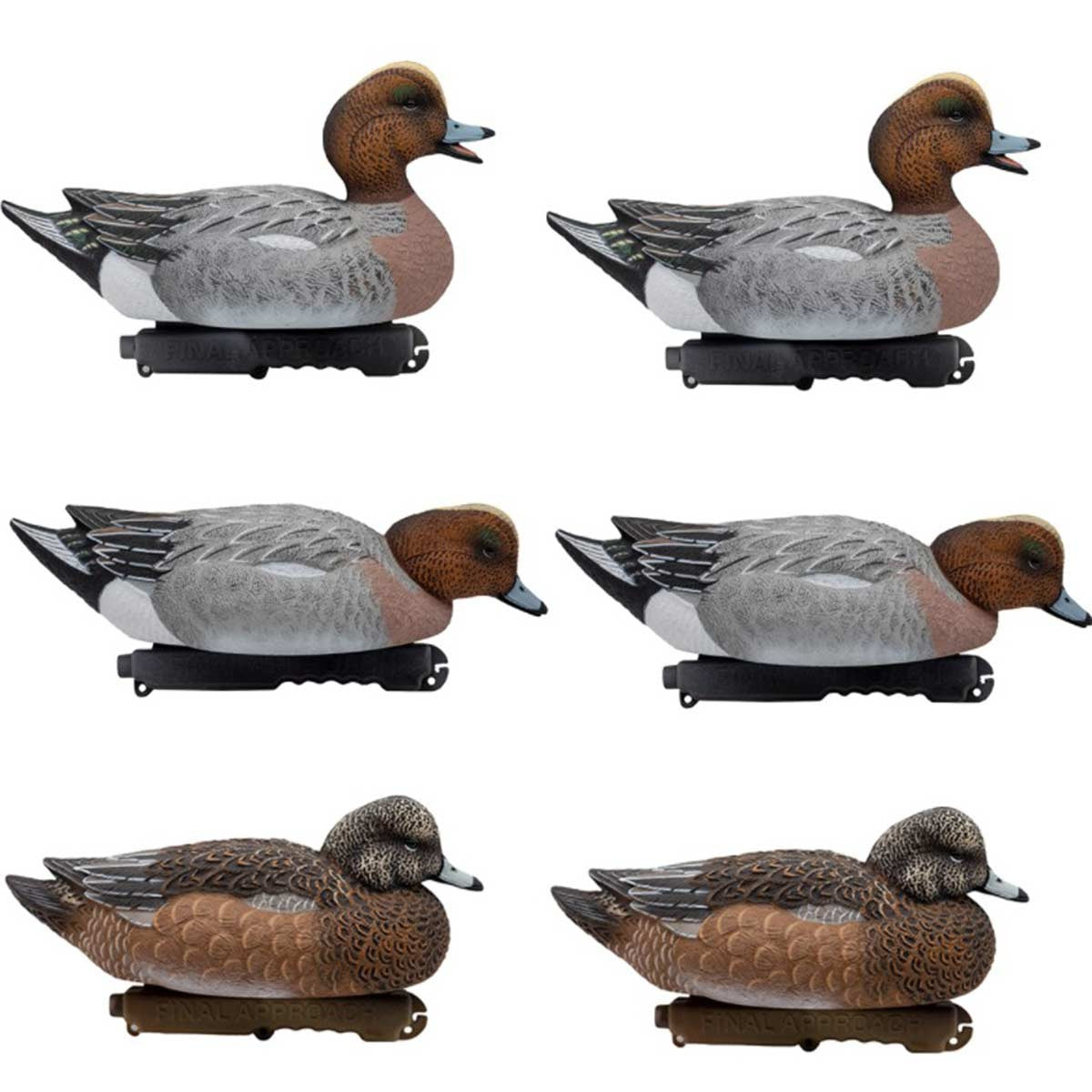 Final Approach Live Eurasian Wigeon Decoys, 6 Pack Image