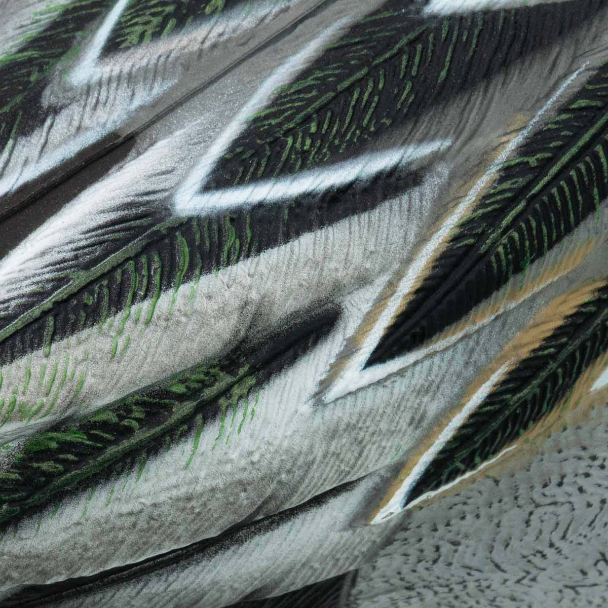 Final Approach Live Pintail Floater Duck Decoy close up tail feathers image