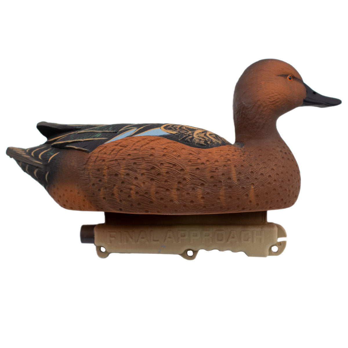 Final Approach HD Cinnamon Teal Floaters Decoys Left Side Drake Image