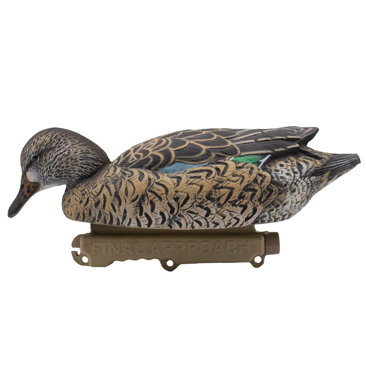 Final Approach HD Cinnamon Teal Floaters Decoys Right Side Feeding Hen Image