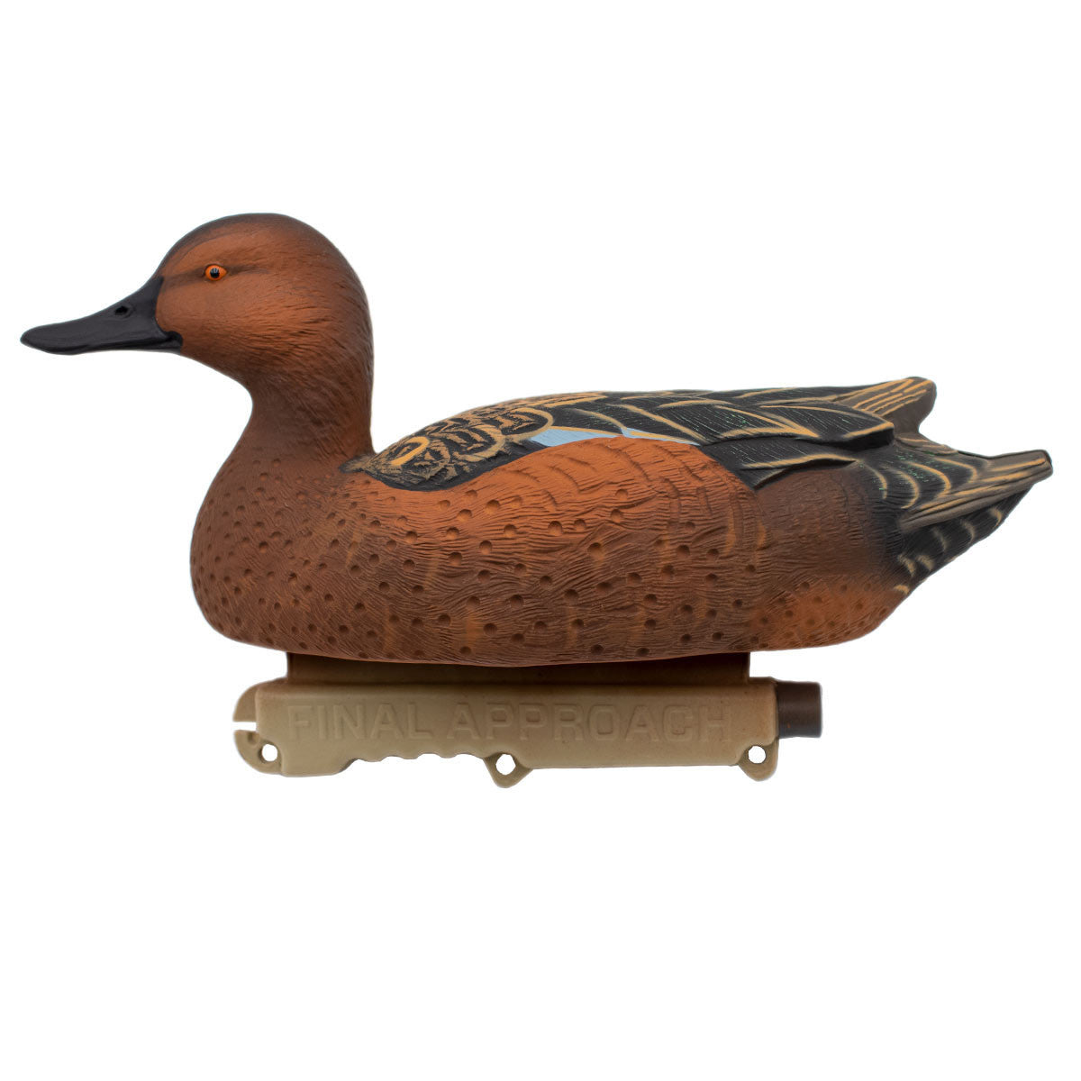 Final Approach HD Cinnamon Teal Floaters Decoys Right Side Drake Image