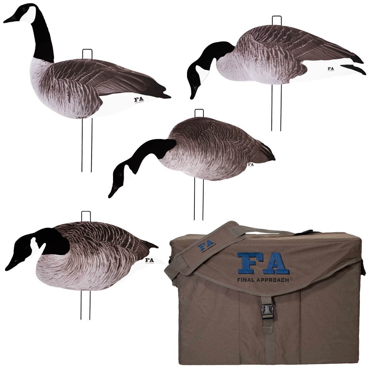 Last Pass Canada Goose Silhouette Decoys with Hard Case Pack - 60 Pack