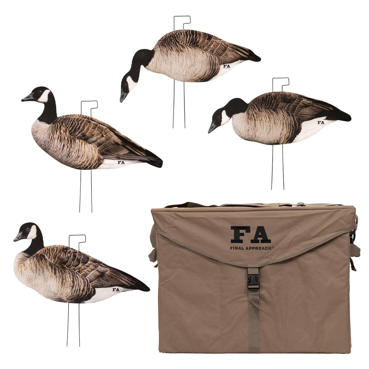 Final Approach Last Pass Honker Silhouette Decoys 60 Pack with Decoy Bag - Gen 5 image