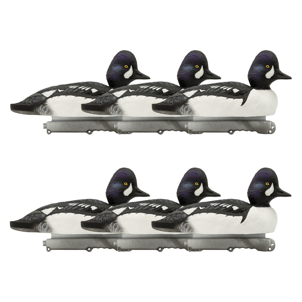 Final Approach Live Foam Filled Barrow’s Goldeneye Duck Decoys 6 Pack