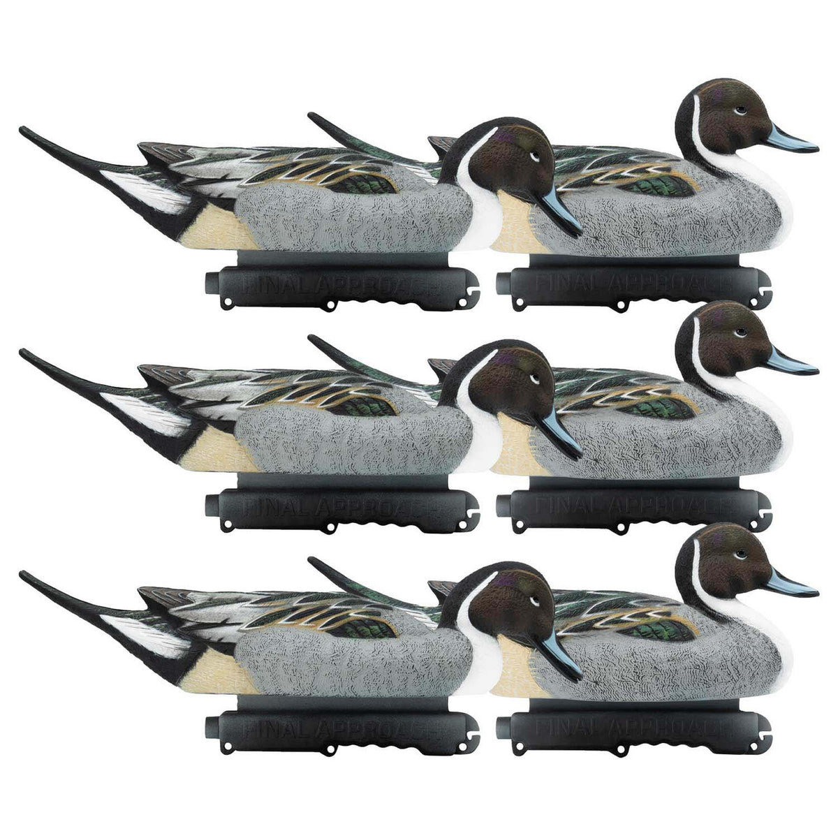 Final Approach HD Pintail Floating Duck Decoys 6 Pack image