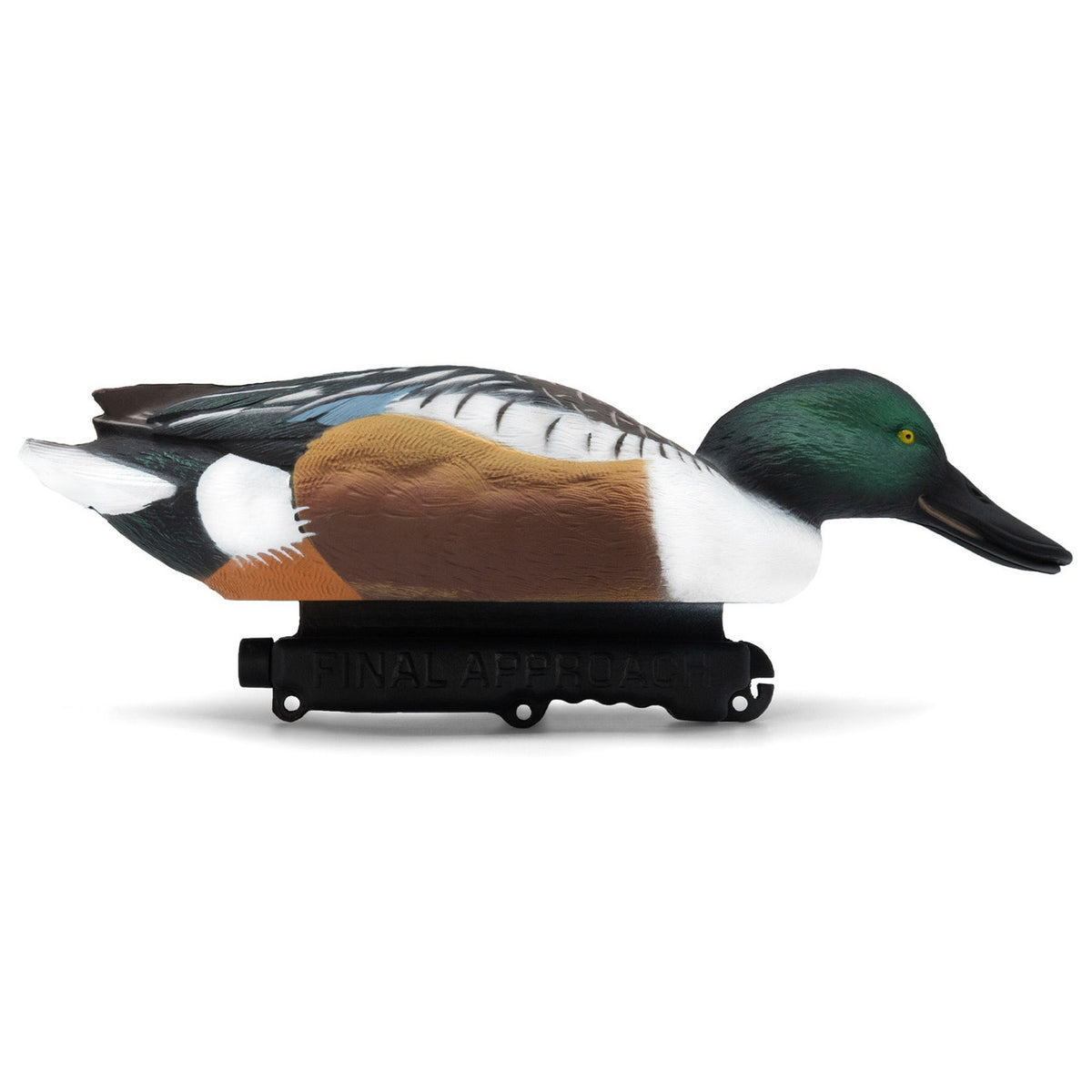 Final Approach HD Northern Shoveler Floating Duck Decoy head down image