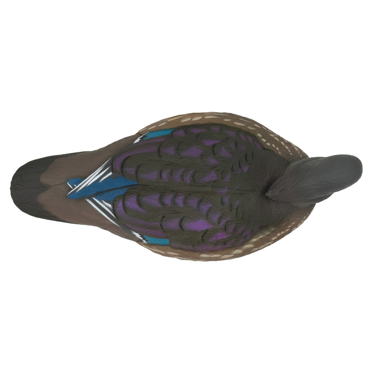 Top hen image of the HD Wood Ducks Floating Duck Decoys.