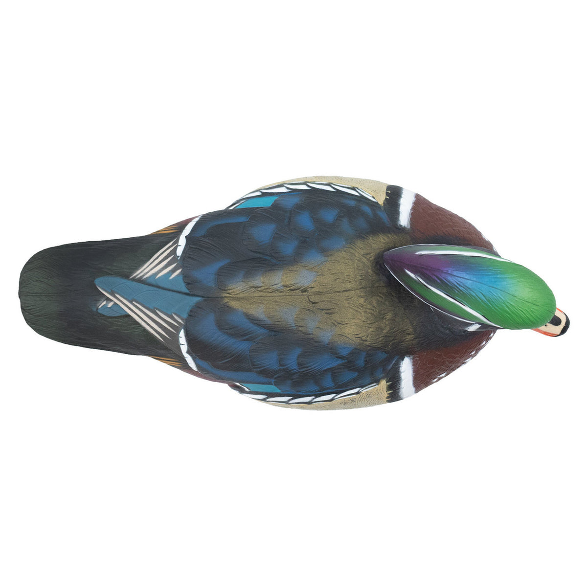 Top image of the HD Wood Ducks Floating Duck Decoys.