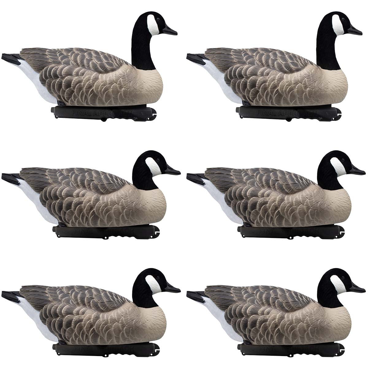 Image of the Final Approach HD Honker Floaters with Flocked Heads 6 Pack.