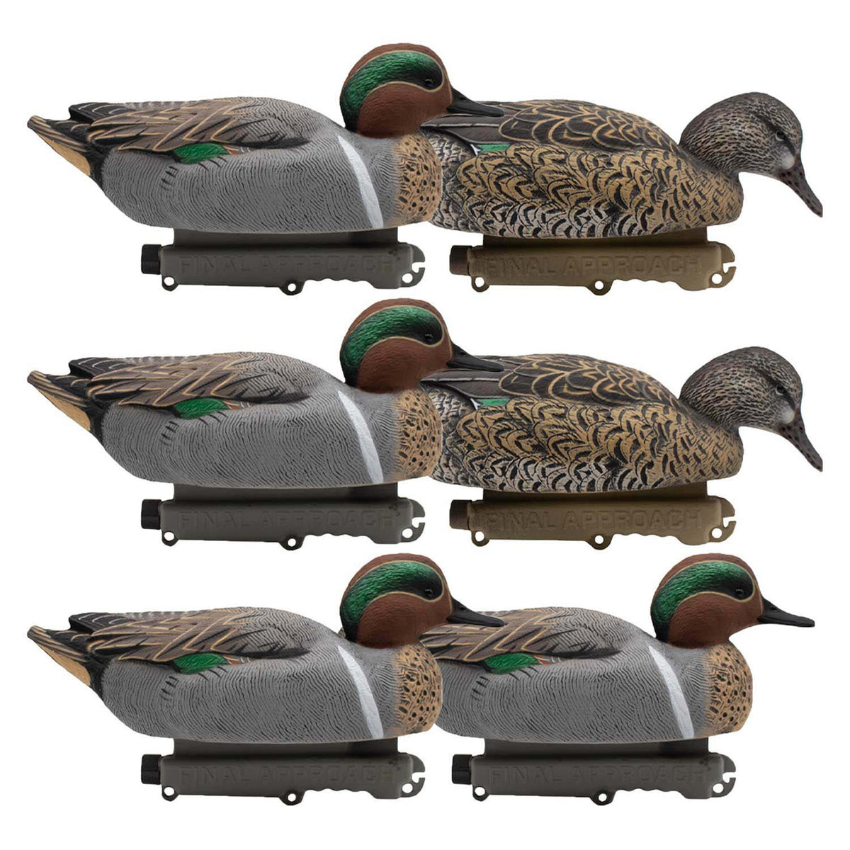 Image of Final Approach HD Greenwing Teal Floaters, 6 Pack.