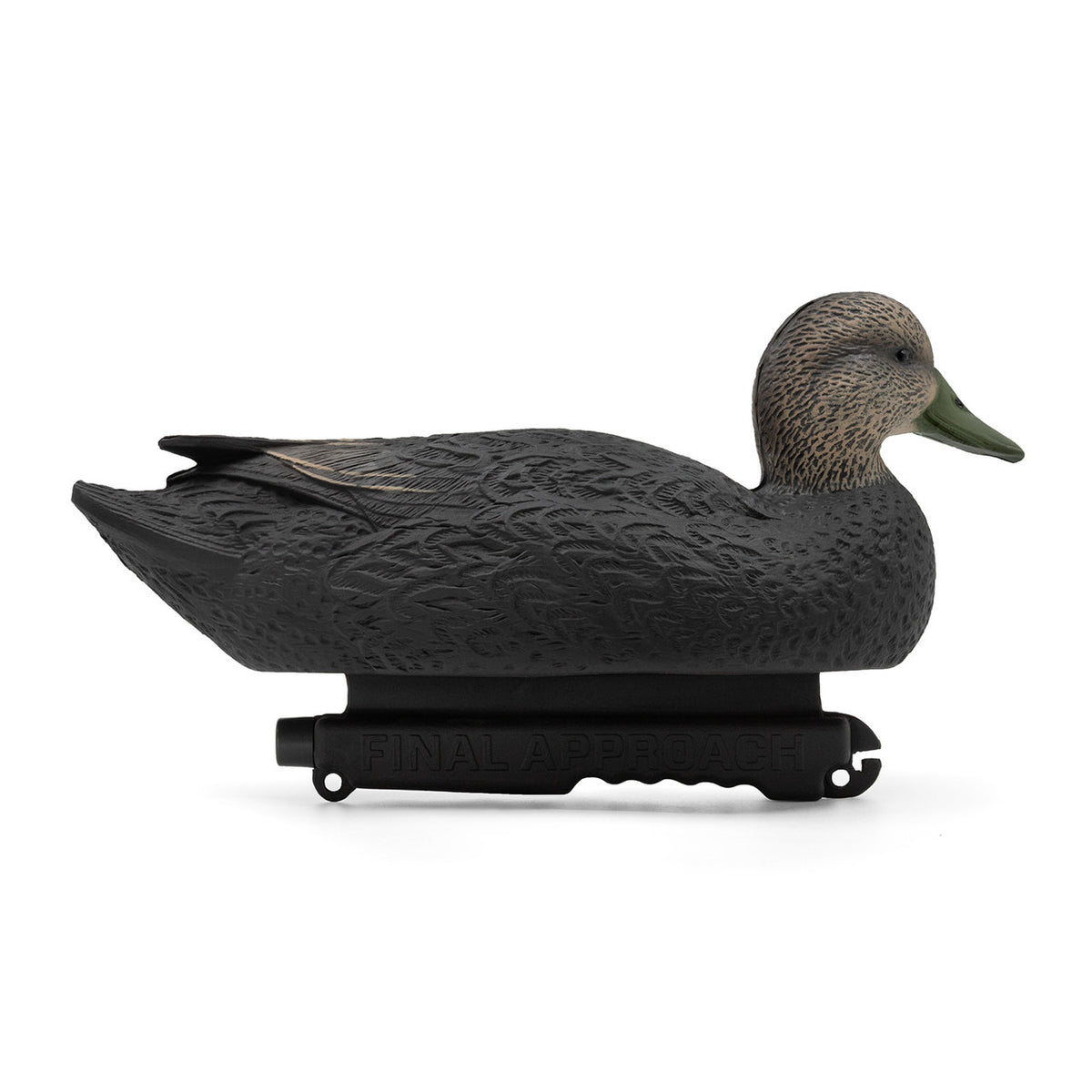 Hen Right Side Image of the Final Approach Last Pass Black Duck Decoys.