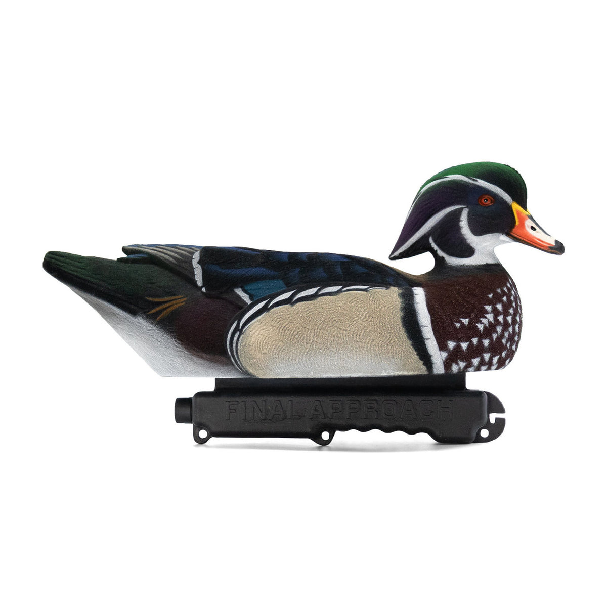 Side image of the Final Approach Live Fully Flocked Wood Ducks.