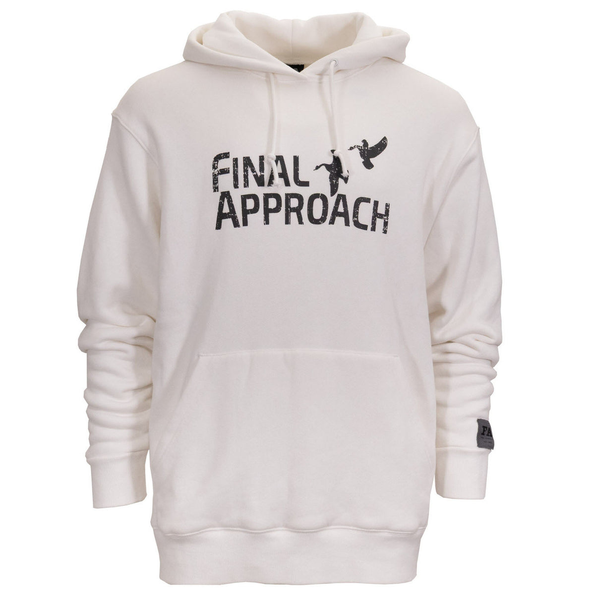 Final Approach Heavyweight Knockout Cotton Hoodie image in White