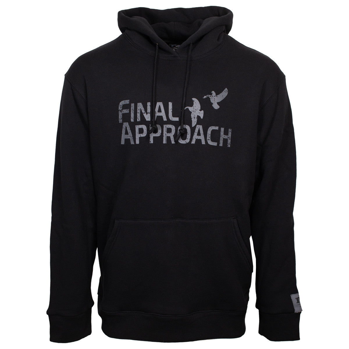 Final Approach Heavyweight Knockout Cotton Hoodie image in Black