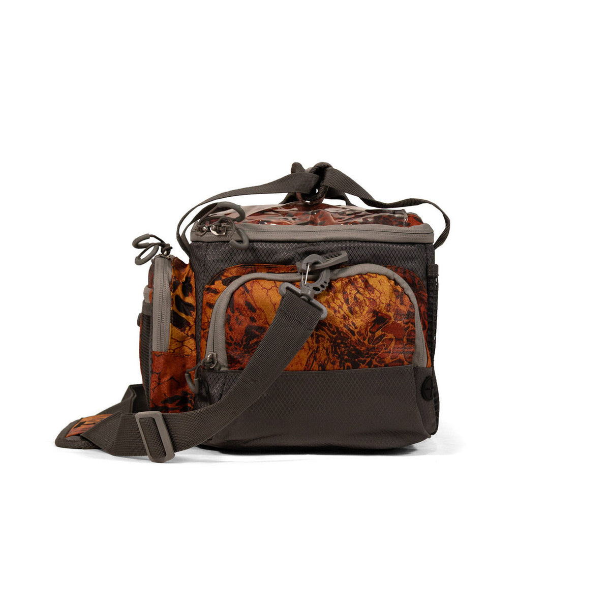 Side image of the FishTacker Superday Tackle Bag.